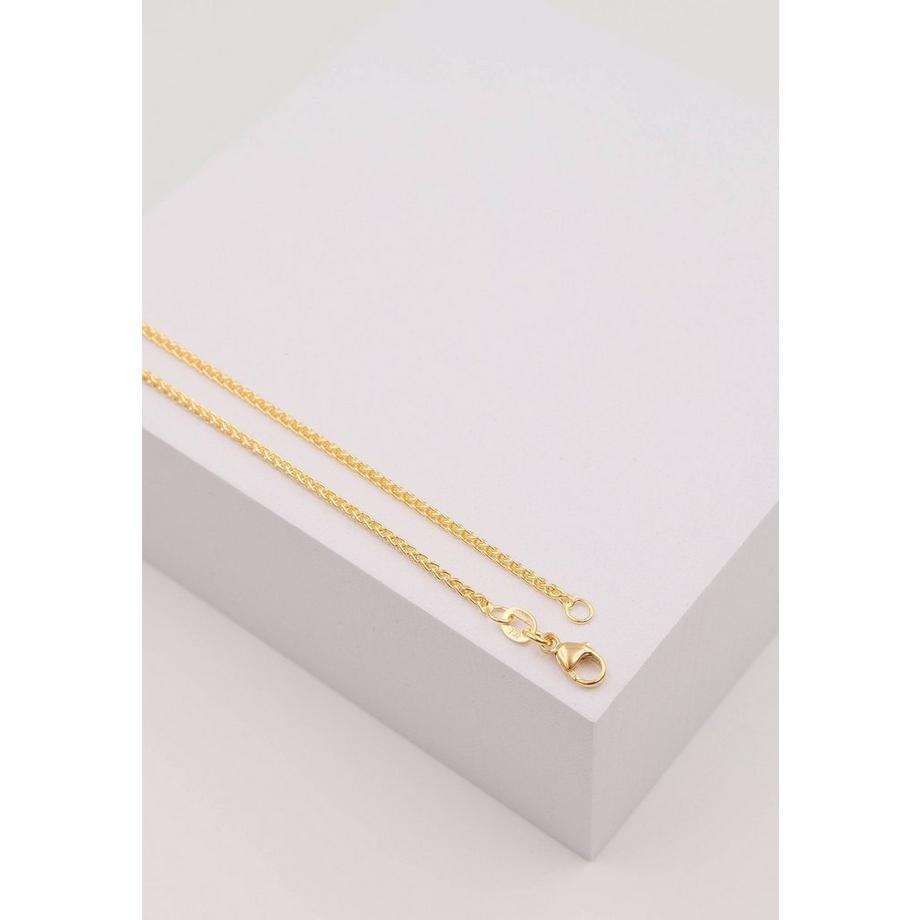 MUAU Schmuck  Collier palmier or jaune 375, 1.65mm, 38cm 