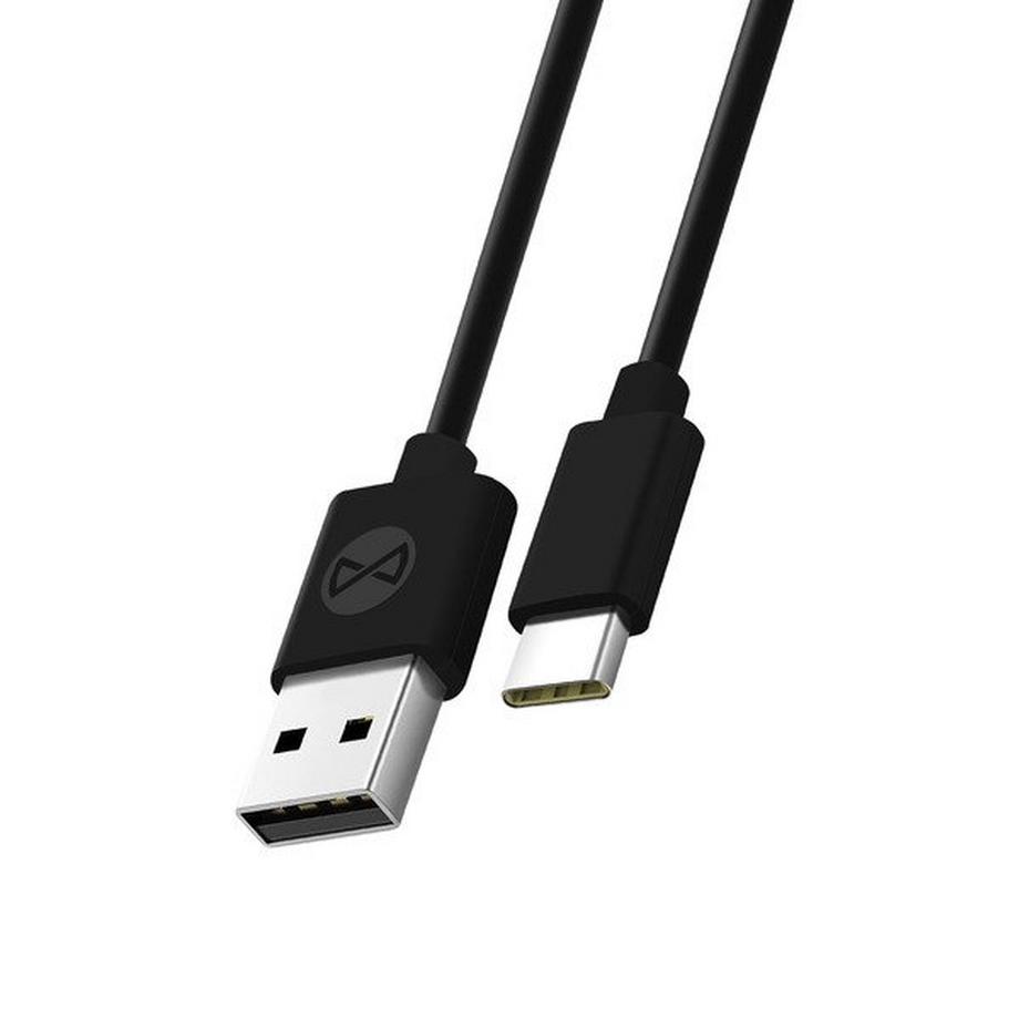 Forever  USB / USB-C Kabel Schwarz 