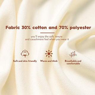 Only-bags.store Sciarpa Calda Invernale Autunnale in Cotone Tinta Unita con Nappe  