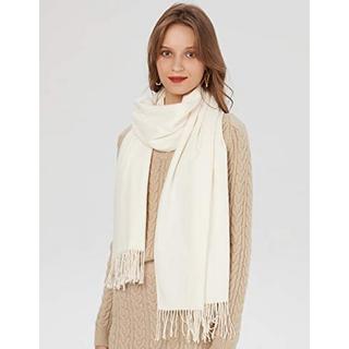 Only-bags.store  Schal Warm Winter Herbst unifarben Baumwolle mit quasten/fransen, 40+ Farben Einfarbig & Kariert 