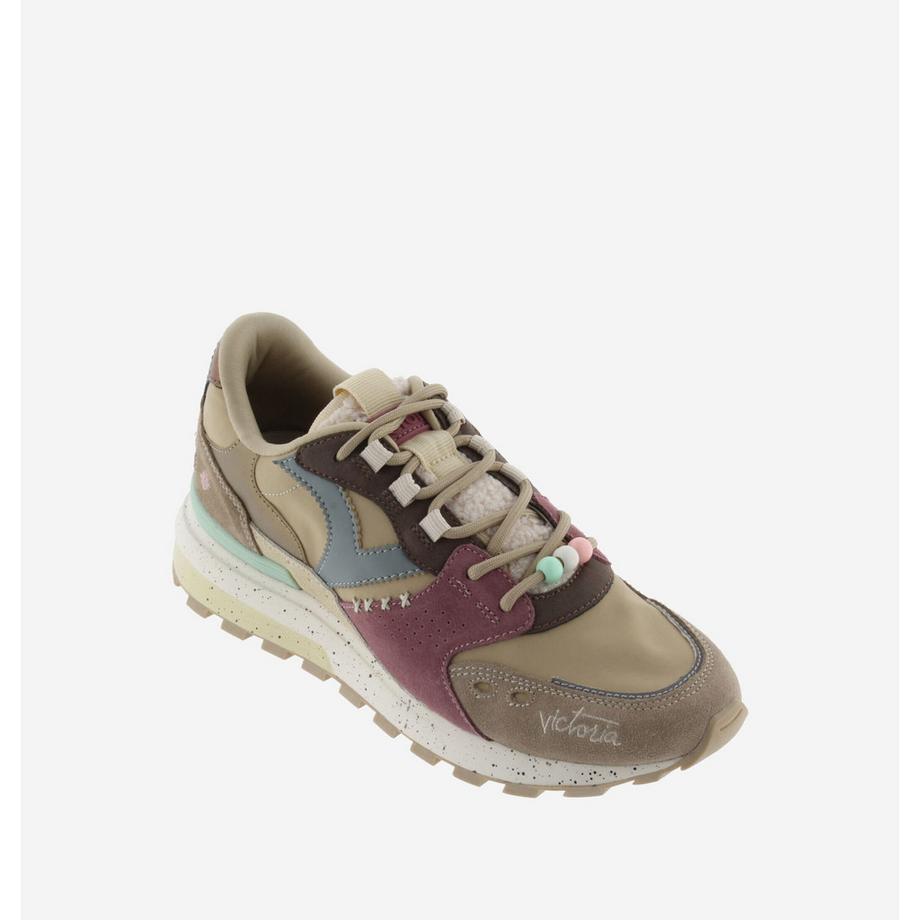 Victoria Sneakers Luna in nylon e camoscio  