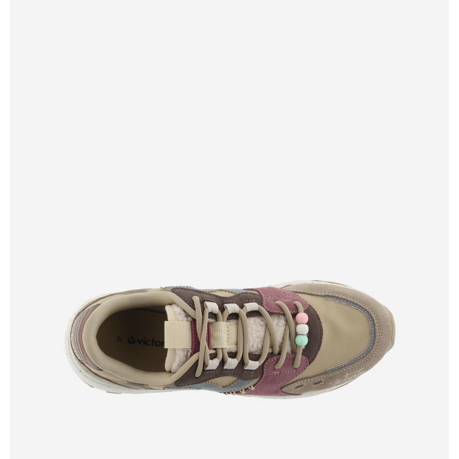 Victoria Sneakers Luna in nylon e camoscio  