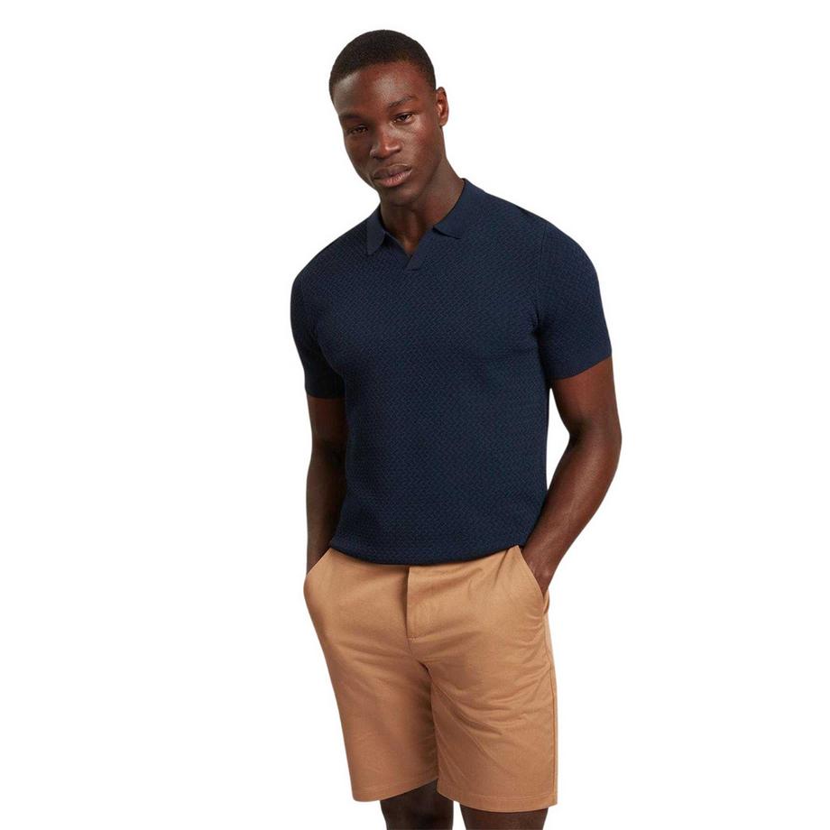 TED BAKER Polo Maglia Motivo Zig Zag  
