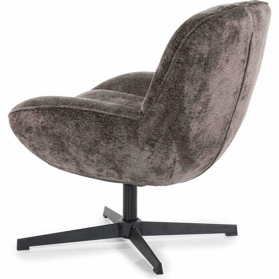 mutoni Fauteuil lounge Derby marron  