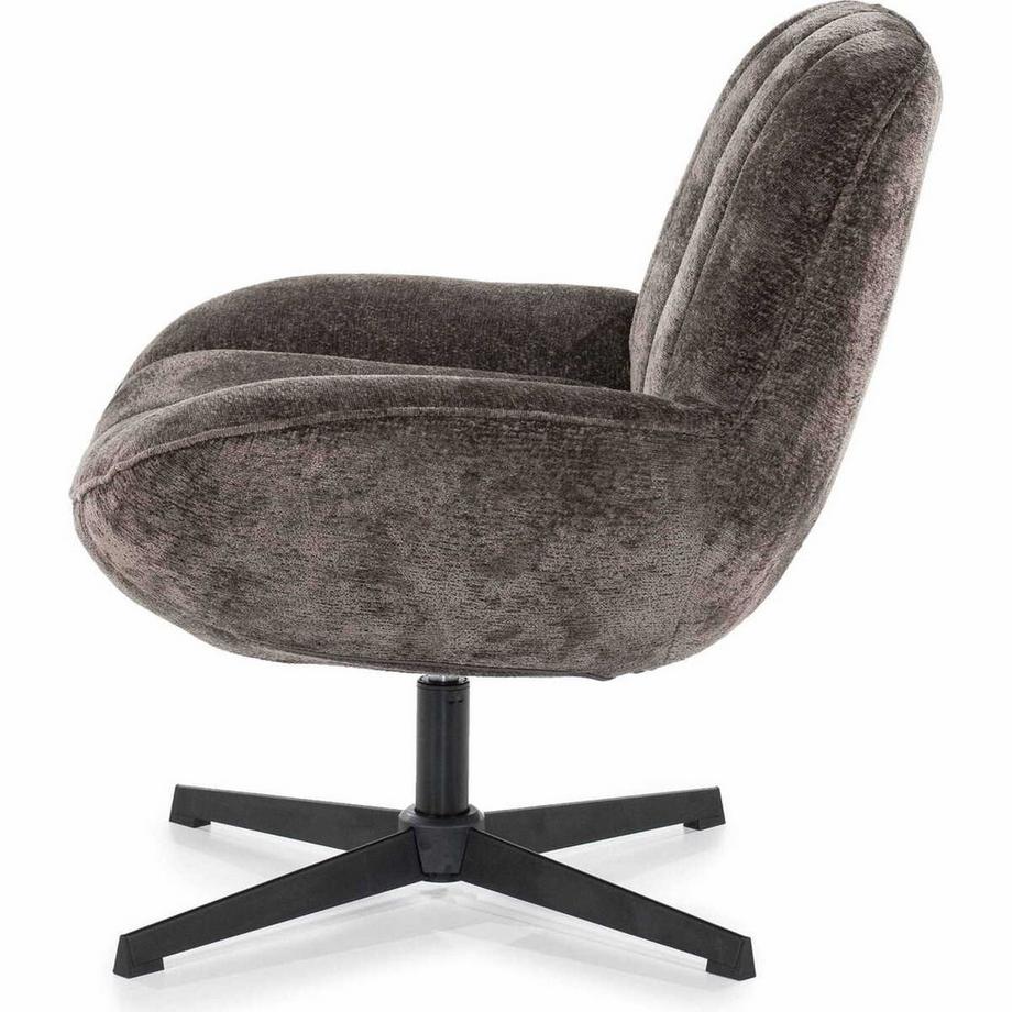 mutoni Fauteuil lounge Derby marron  