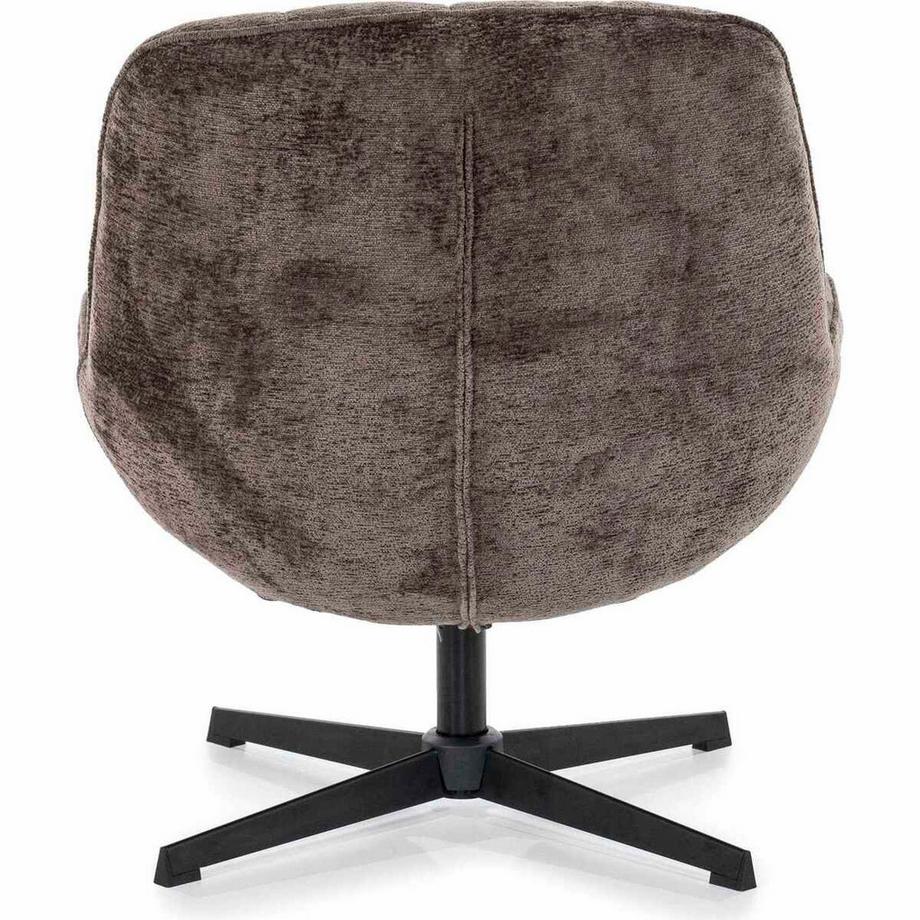 mutoni Fauteuil lounge Derby marron  