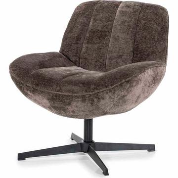 Fauteuil lounge Derby marron