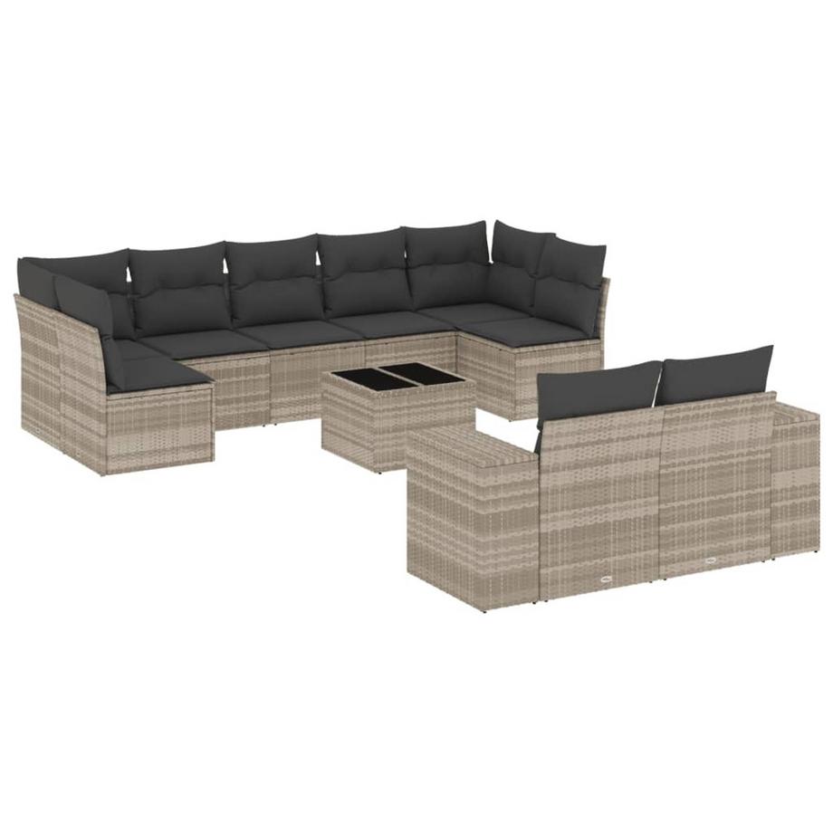 set divano da giardino Polirattan