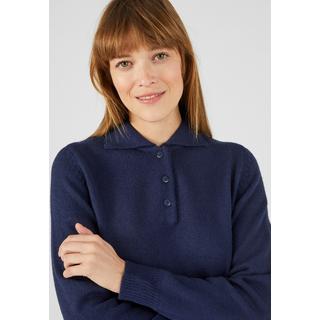 Damart  Pull col polo maille jersey souple. 