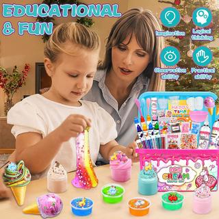 Activity-board  Set de slime DIY, kit de slime pour cristal slime, glitter slime, unicorn slime, pour enfants, fluffy slime, set DIY 