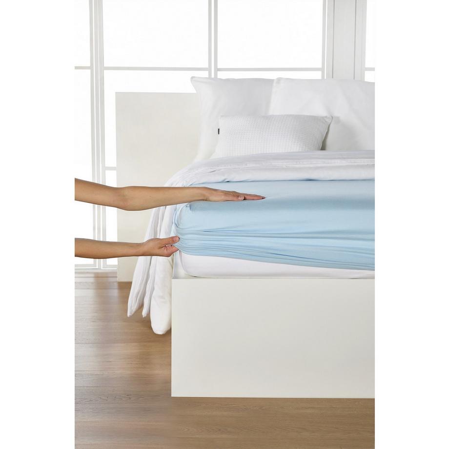Living Home Topper Elastic Jersey Lenzuolo con Angoli  