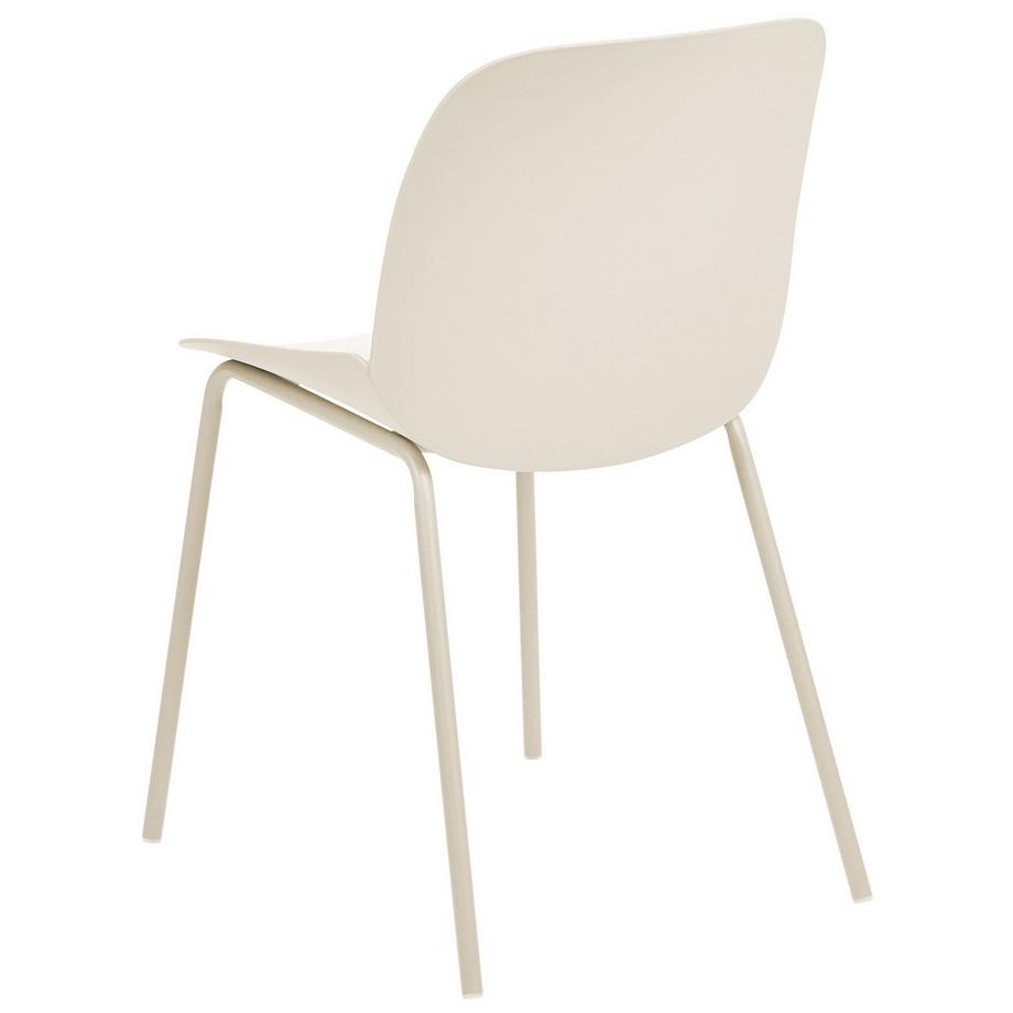 Beliani Esszimmerstuhl 2er Set aus Kunststoff Modern MILACA  