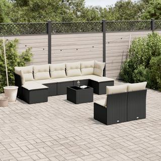 VidaXL set divano da giardino Polirattan  