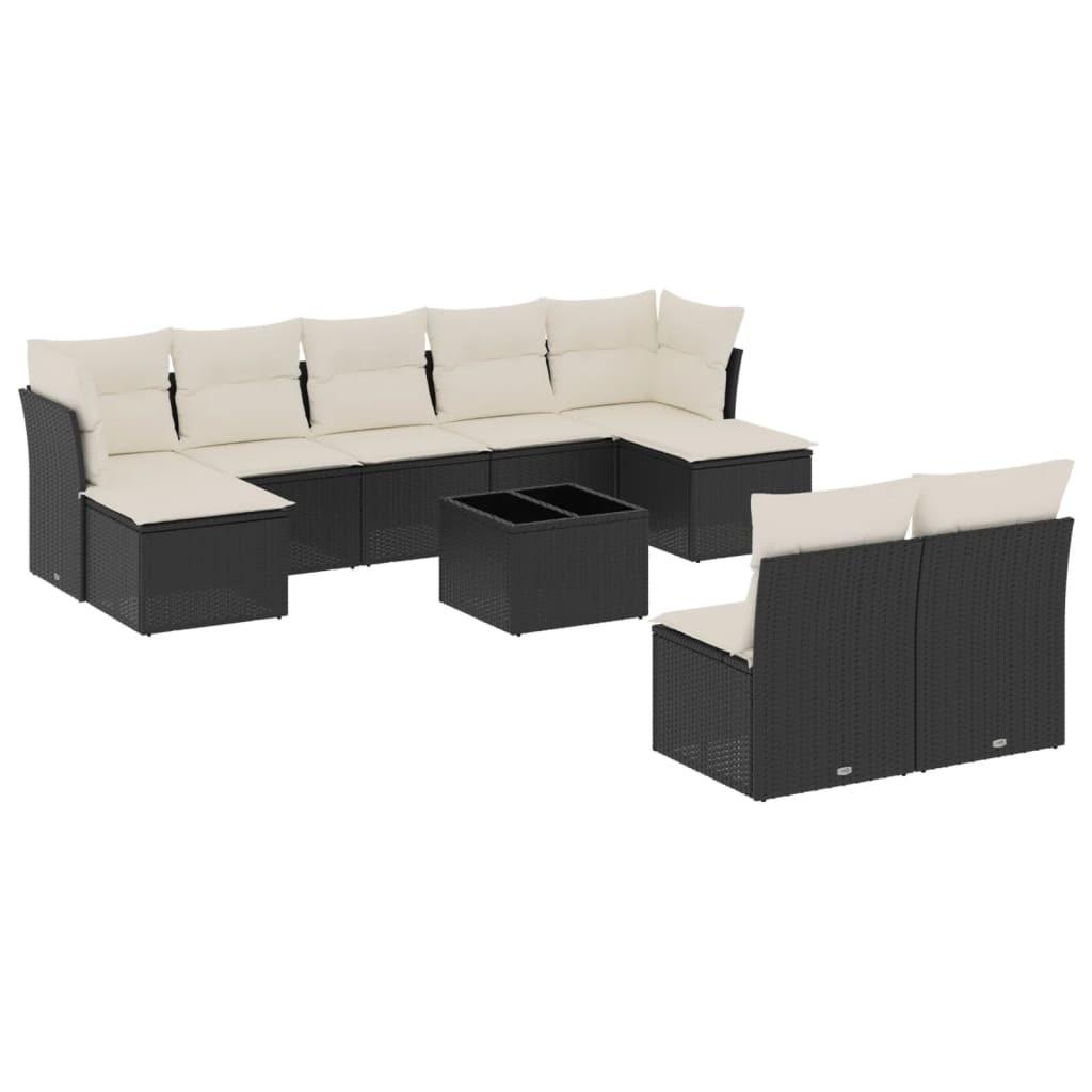 VidaXL set divano da giardino Polirattan  