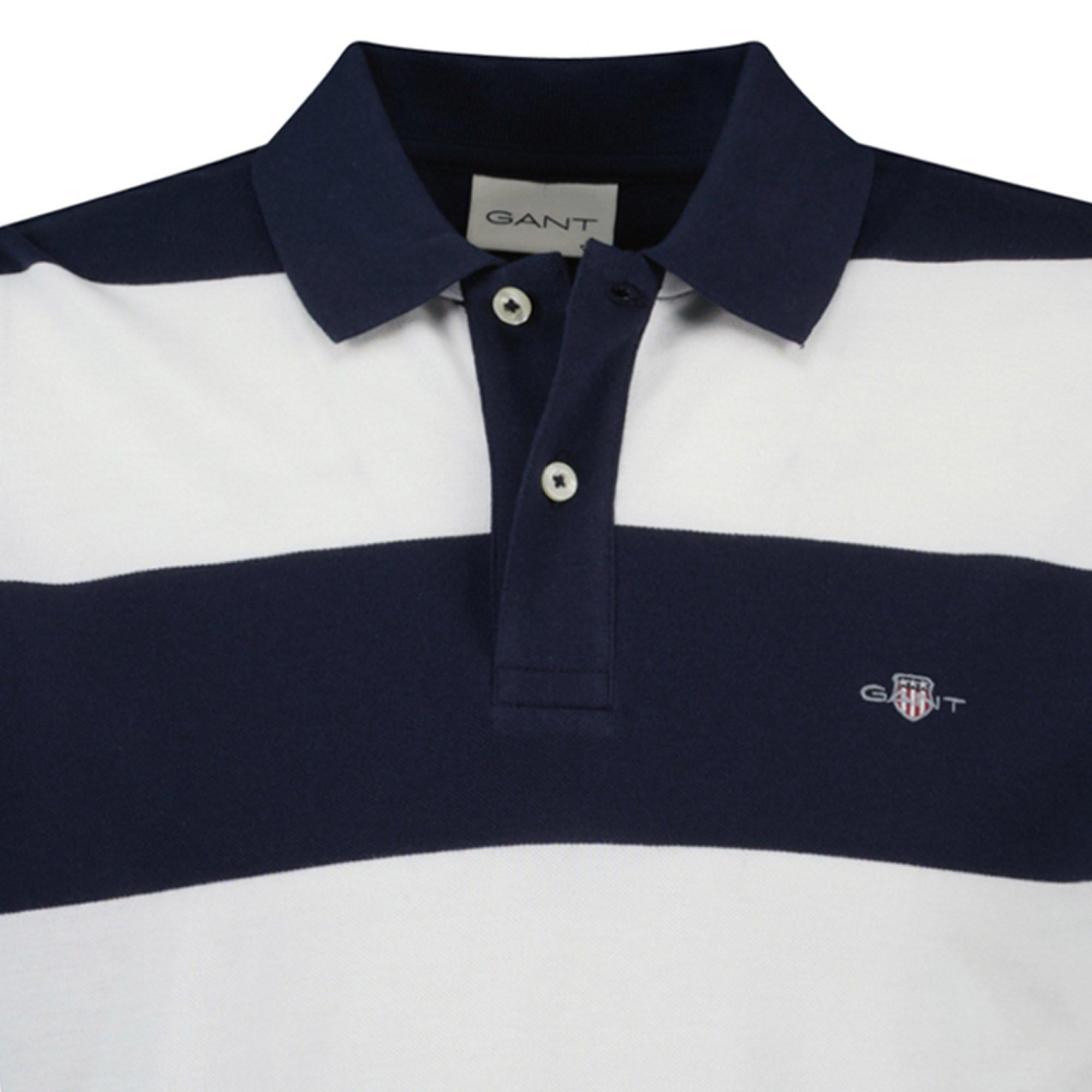 GANT Block Stripe Comfort Fit Poloshirt  