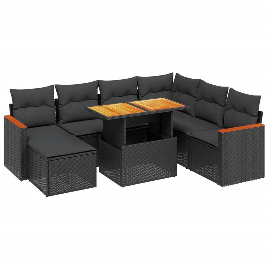 set divano da giardino Polirattan