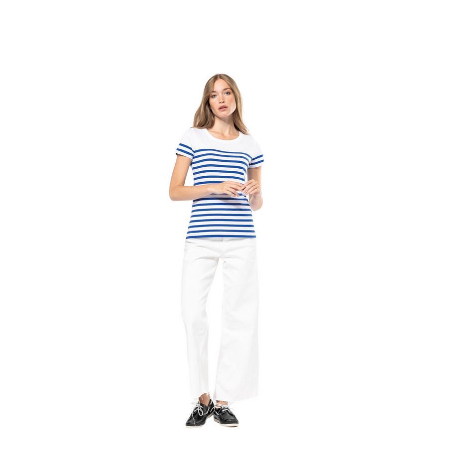 Kariban T-Shirt Marina Rigata Girocollo  
