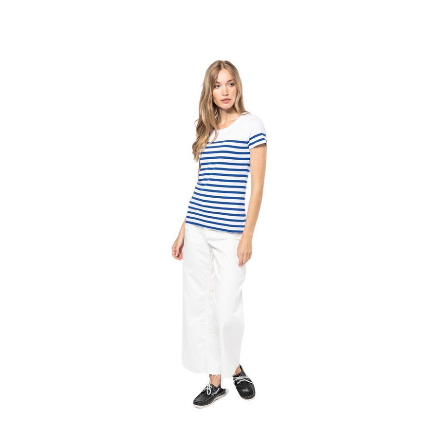 Kariban T-Shirt Marina Rigata Girocollo  