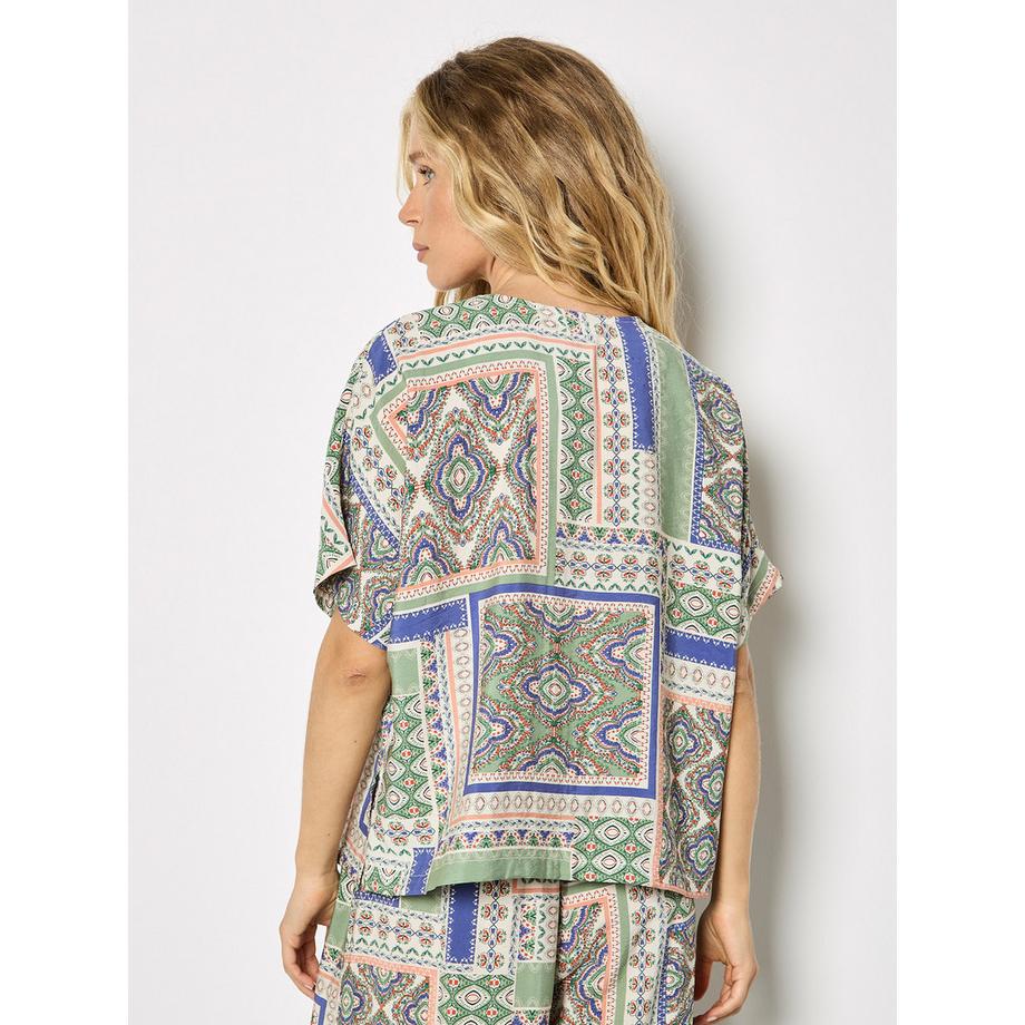 APRICOT Blusa Patchwork Folk  