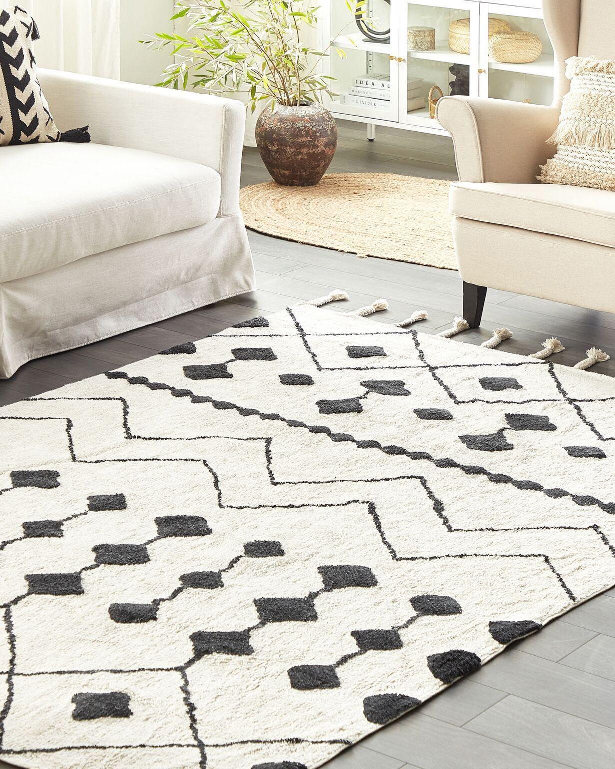 Beliani Tapis en Coton Boho KHEMISSET  