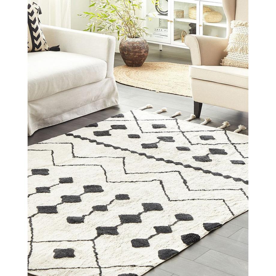 Beliani Tapis en Coton  KHEMISSET  