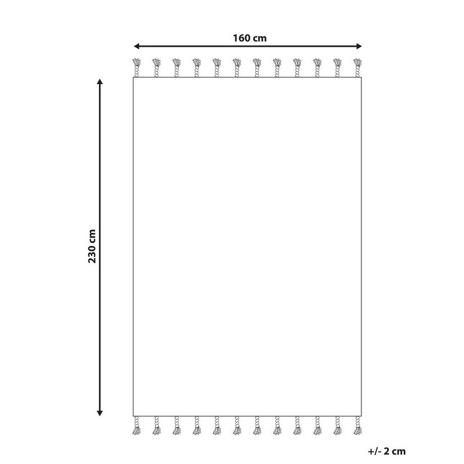 Beliani Tapis en Coton  KHEMISSET  