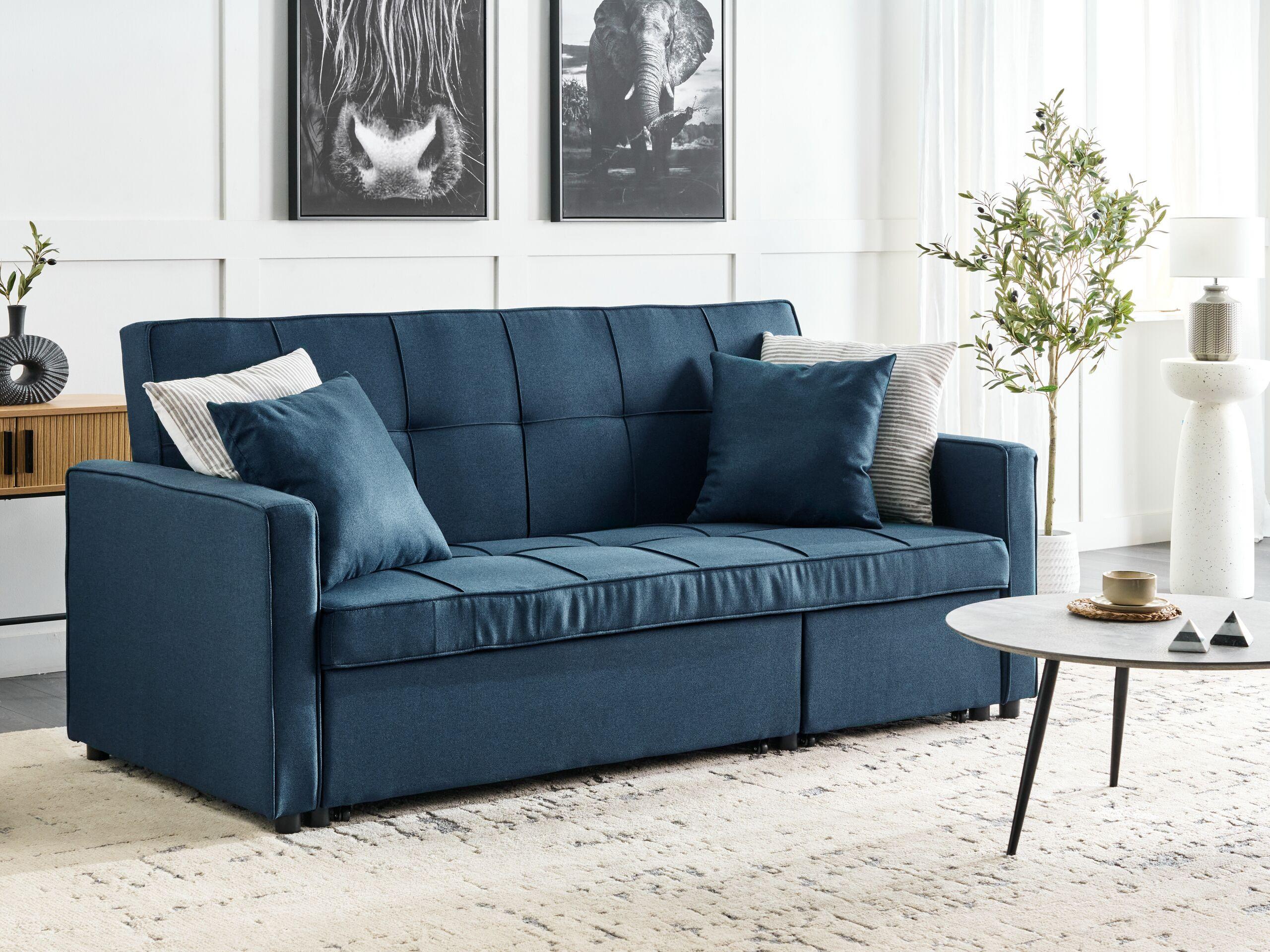 Beliani Schlafsofa aus Polyester Modern GLOMMA  