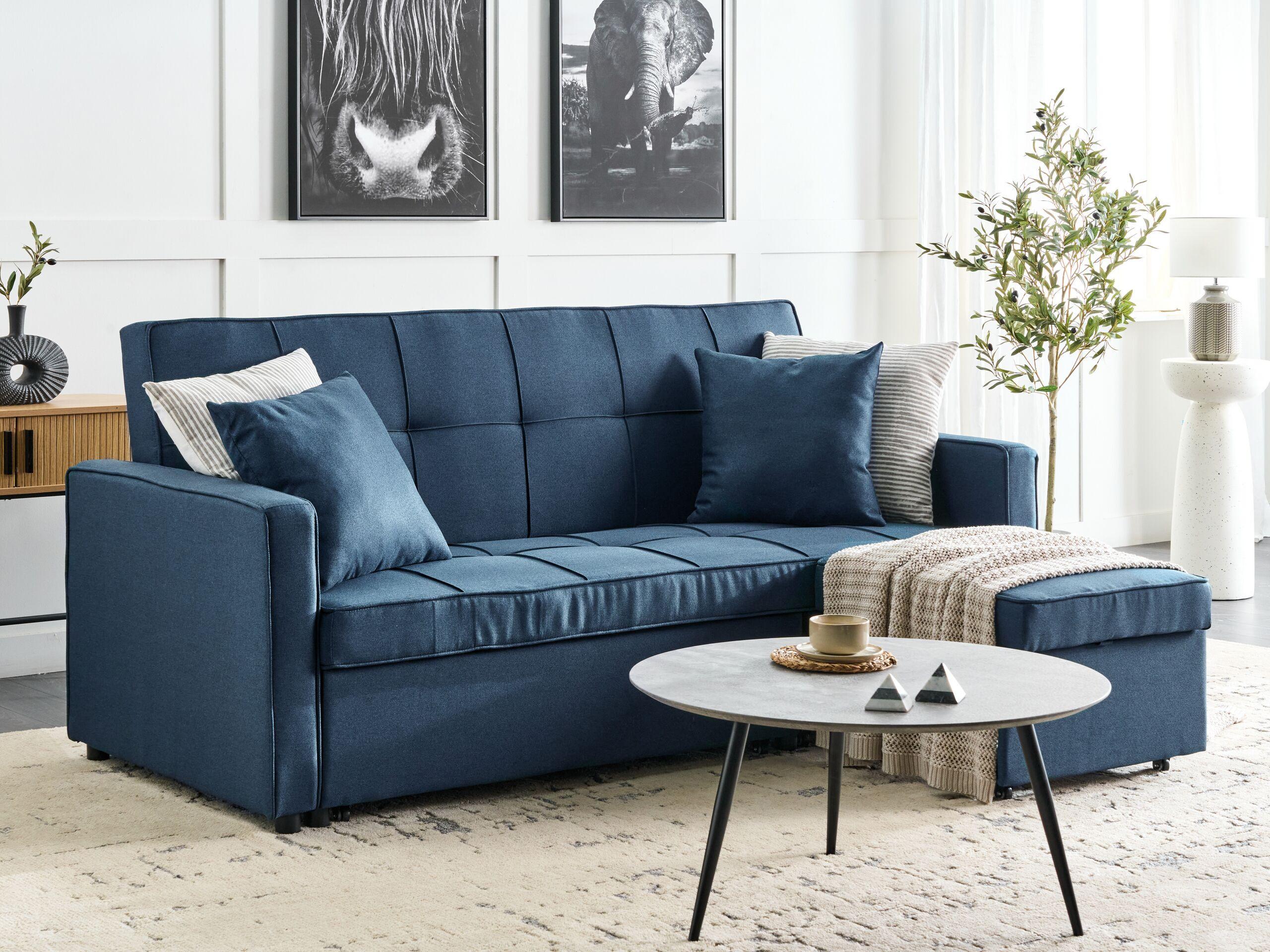 Beliani Schlafsofa aus Polyester Modern GLOMMA  