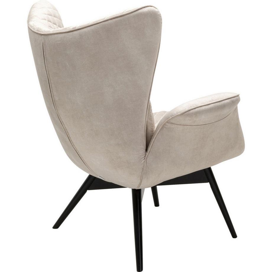 KARE Design Sessel Tudor Velvet creme  