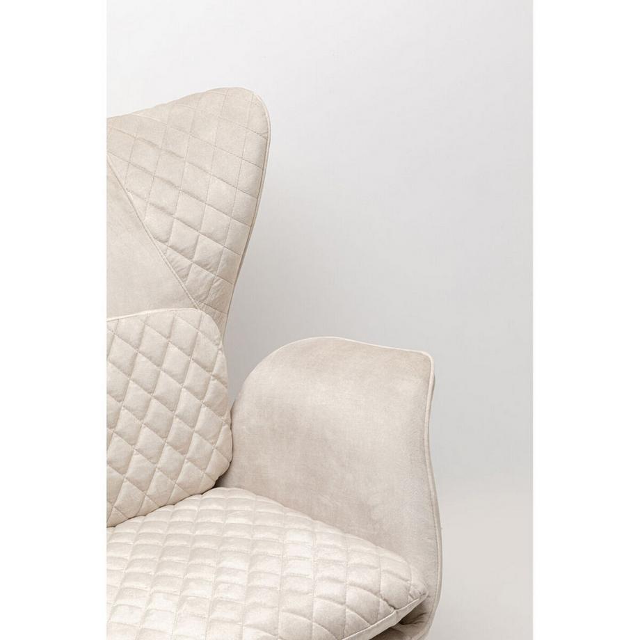 KARE Design Sessel Tudor Velvet creme  