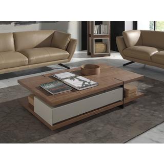 ANGEL CERDA Table basse rectangulaire en noyer  