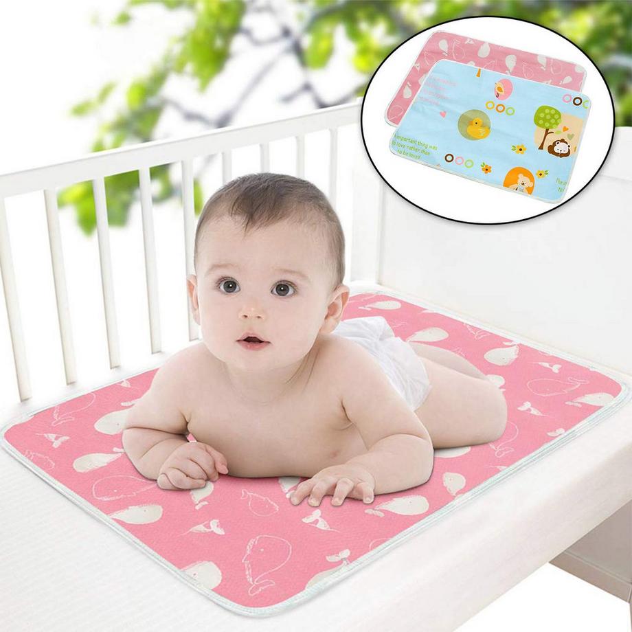 Activity-board  2 Stück Wickelauflage, waschbare Wickelauflage für Babys und Kleinkinder 