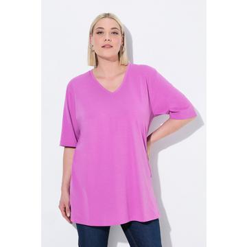 T-shirt à manches courtes et col V, coupe Relaxed Fit