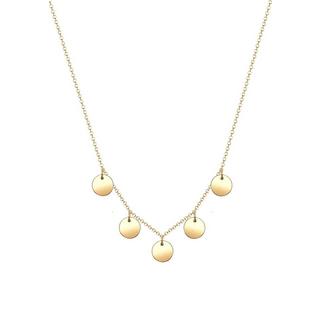 Elli  Halskette Kreis Geo Plättchen Minimal 