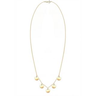 Elli  Halskette Kreis Geo Plättchen Minimal 