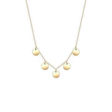 Halskette Kreis Geo Plättchen Minimal
