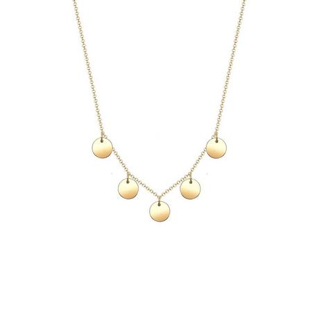Elli  Halskette Kreis Geo Plättchen Minimal 