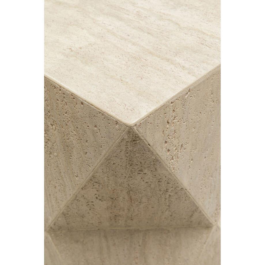 KARE Design Tavolino Triangolo di lusso in travertino 54  