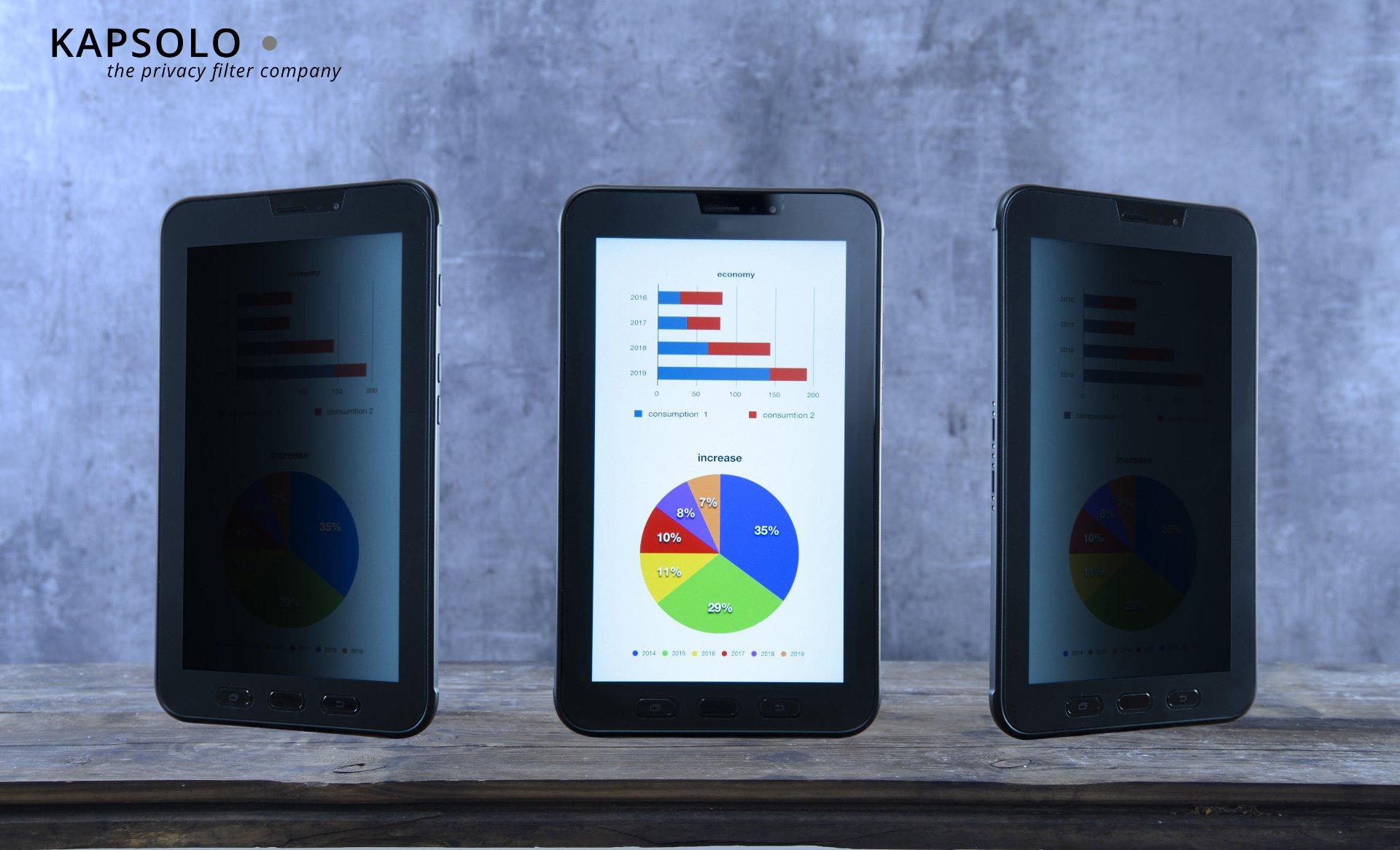 KAPSOLO  Écran de confidentialité insérable à 2 angles pour iPad 10.2 (2019 7.Gen) 