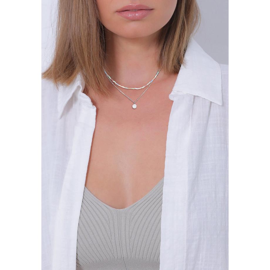 Elli  Collier Collier Layer Ball 925 Sterling Silver 