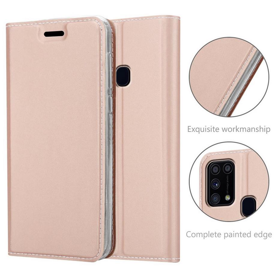 Cadorabo  Hülle für Samsung Galaxy M31 Magnetverschluss, Kartenfach 