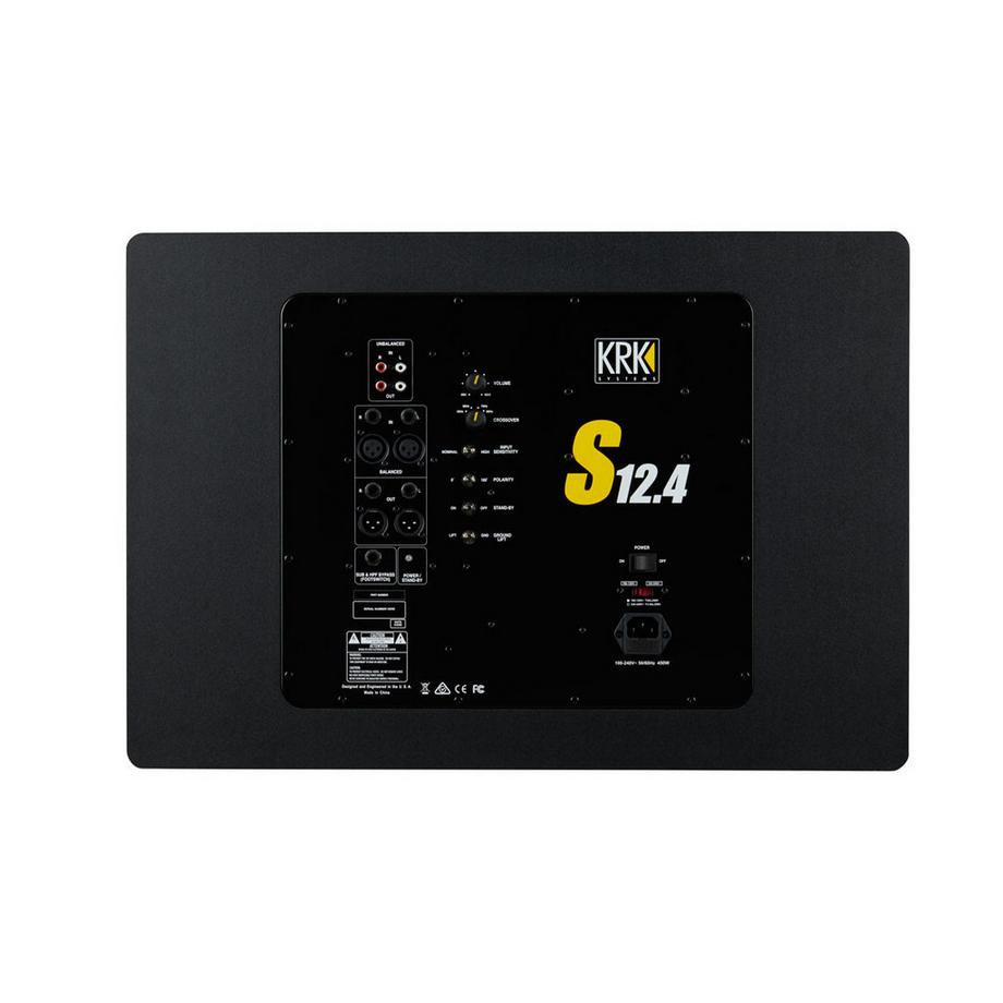 KRK  KRK S12.4 Noir Caisson de basse actif 220 W 
