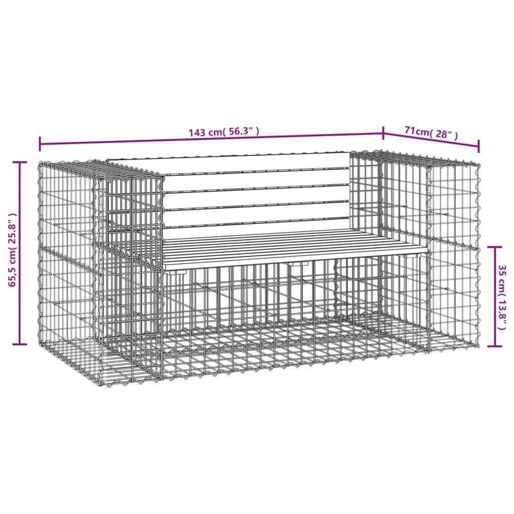 VidaXL panca da giardino Legno di douglas  