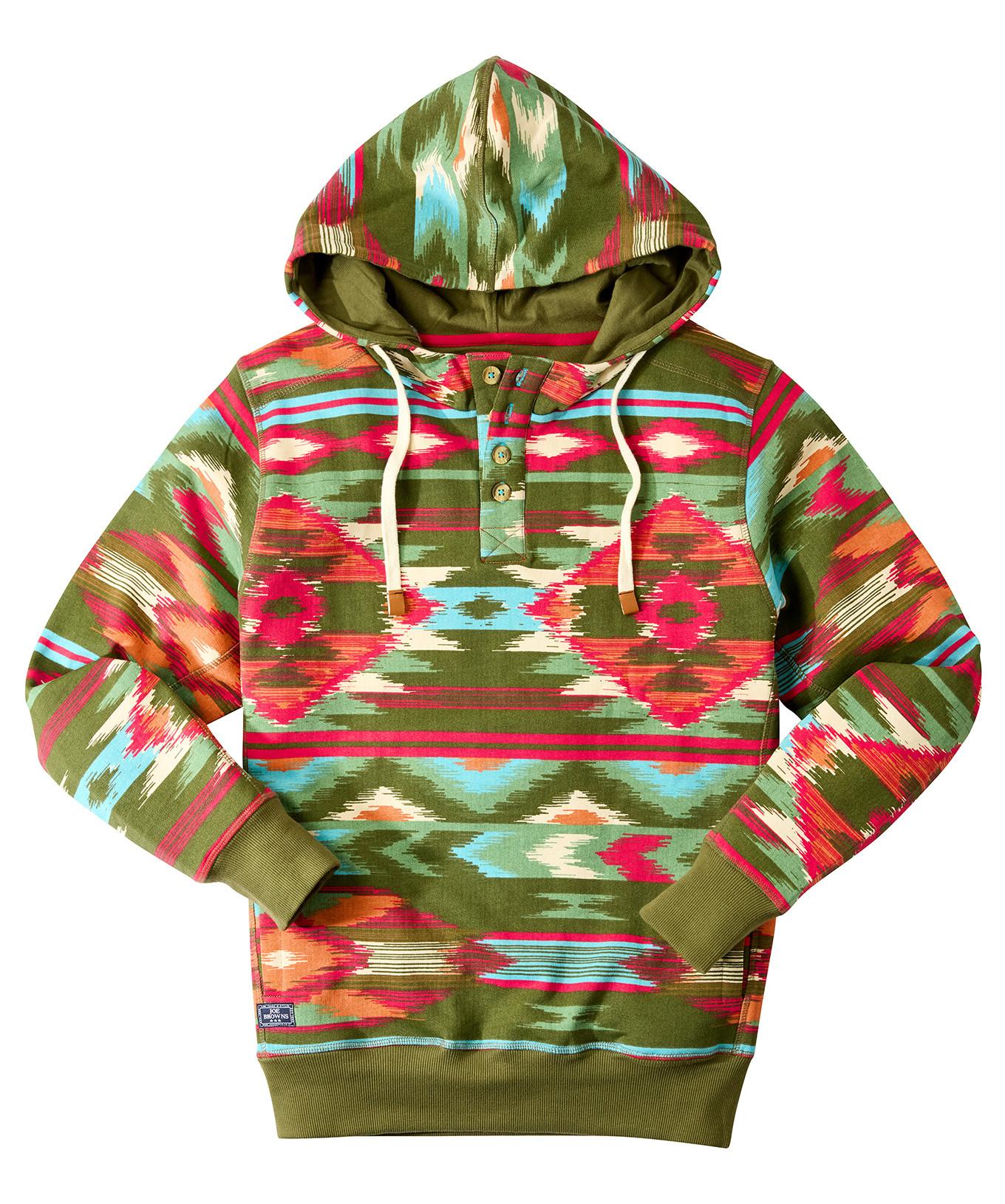 Joe Browns Sweat à capuche contrasté motif aztèque  