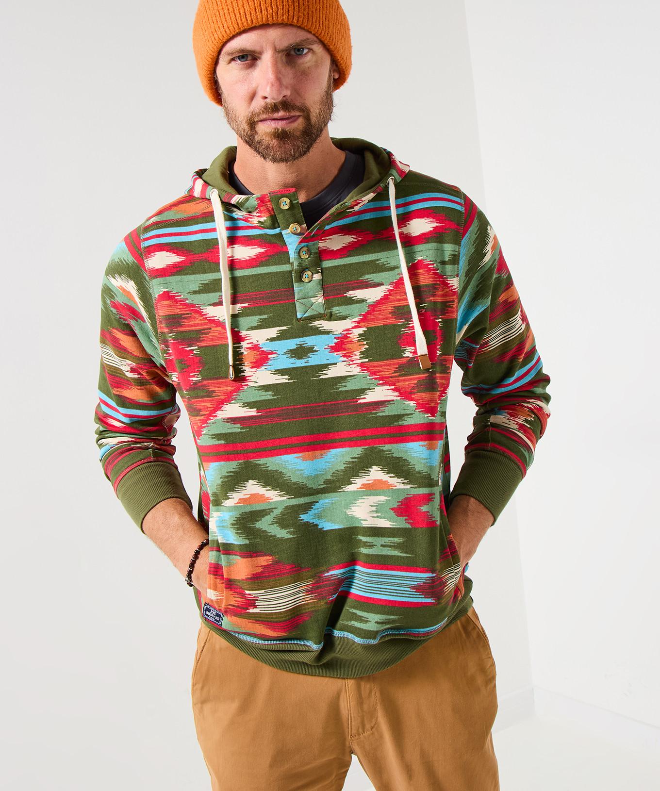 Joe Browns Sweat à capuche contrasté motif aztèque  