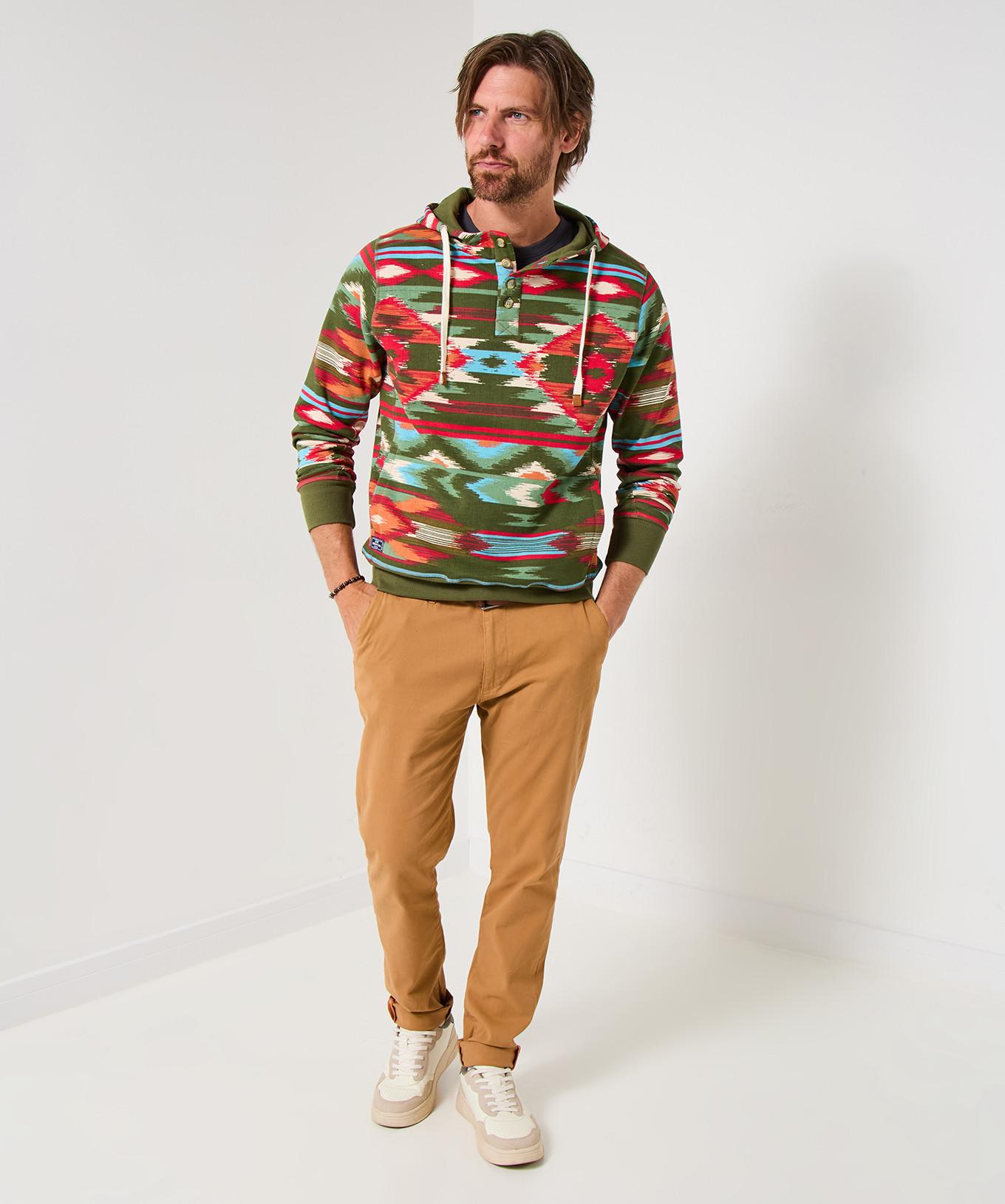 Joe Browns Sweat à capuche contrasté motif aztèque  