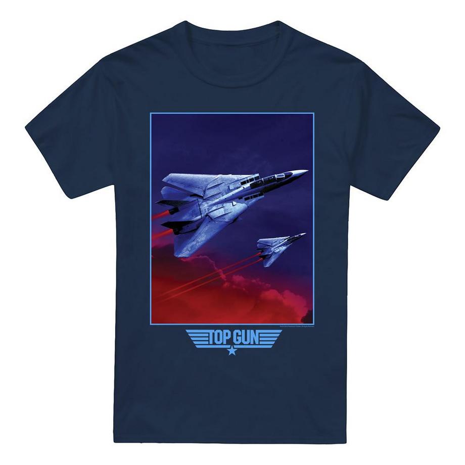 Top Gun Top Gun Fighter Jet T-Shirt Imprimé Graphique  