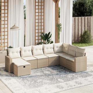 VidaXL set divano da giardino Polirattan  