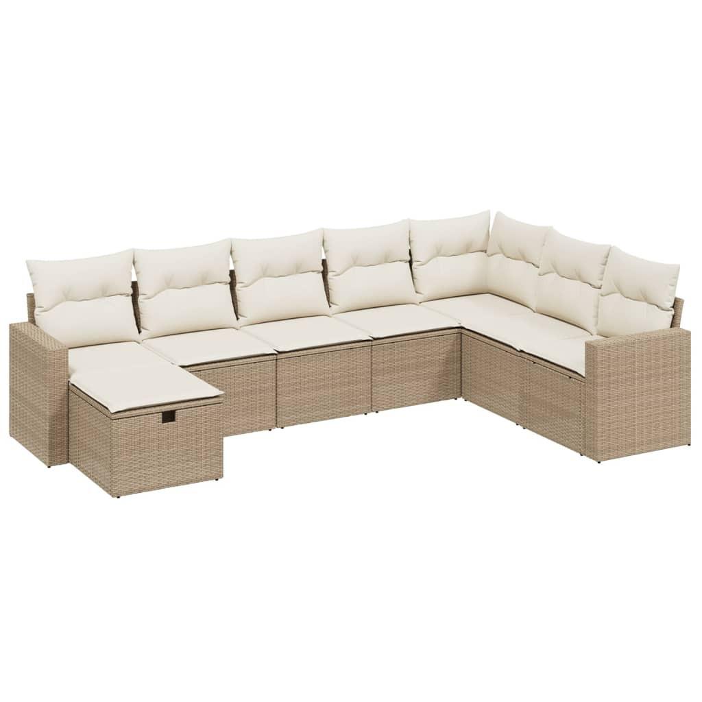 VidaXL set divano da giardino Polirattan  