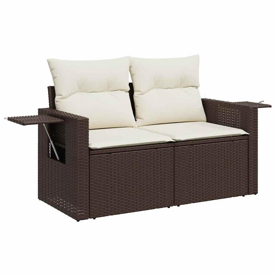 VidaXL Ensemble de canapés de jardin rotin synthétique  